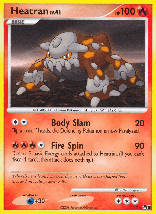 Heatran Pokémon card
