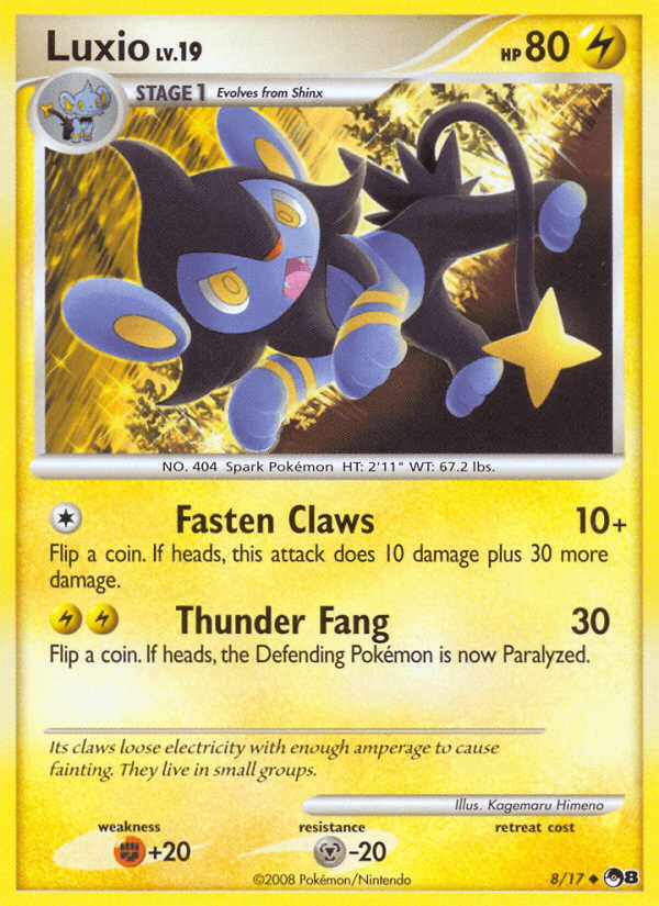 Luxio Pokémon card