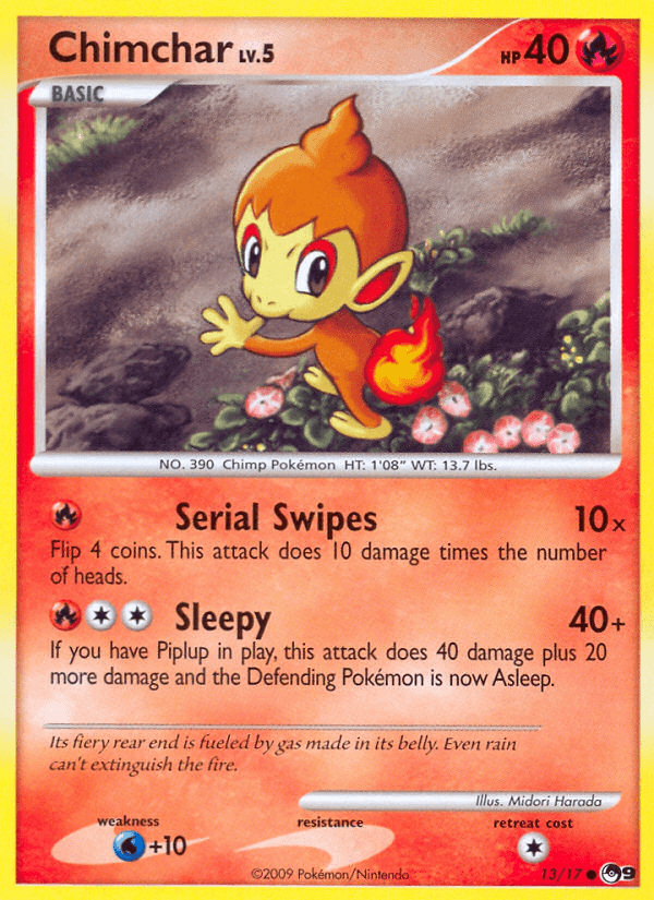 Chimchar Pokémon card
