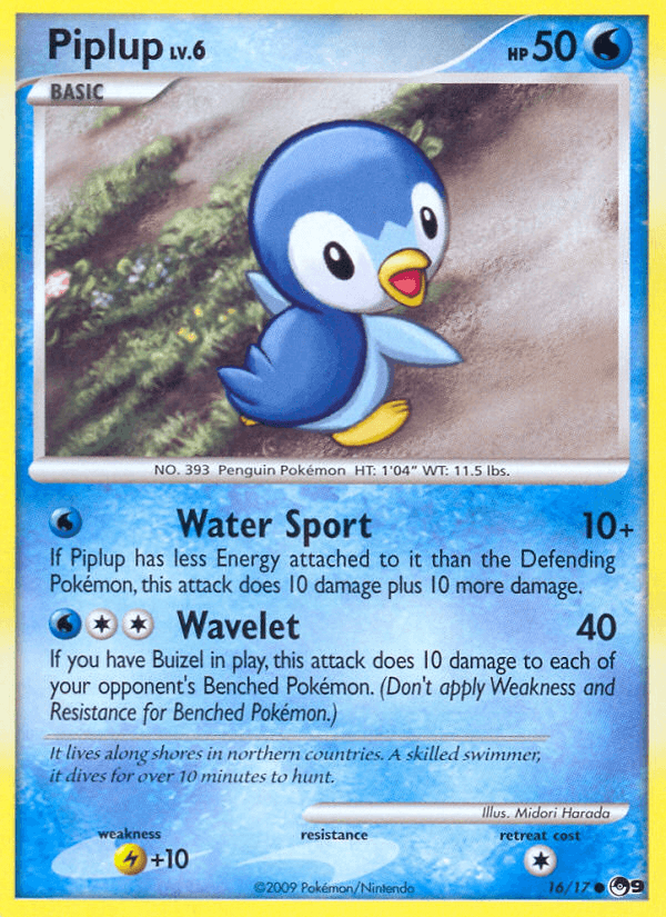 Piplup Pokémon card