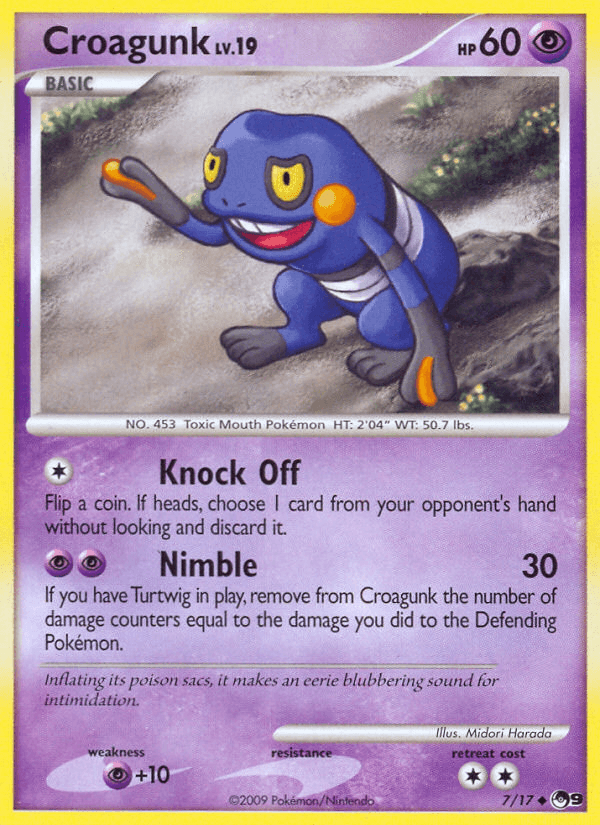Croagunk Pokémon card