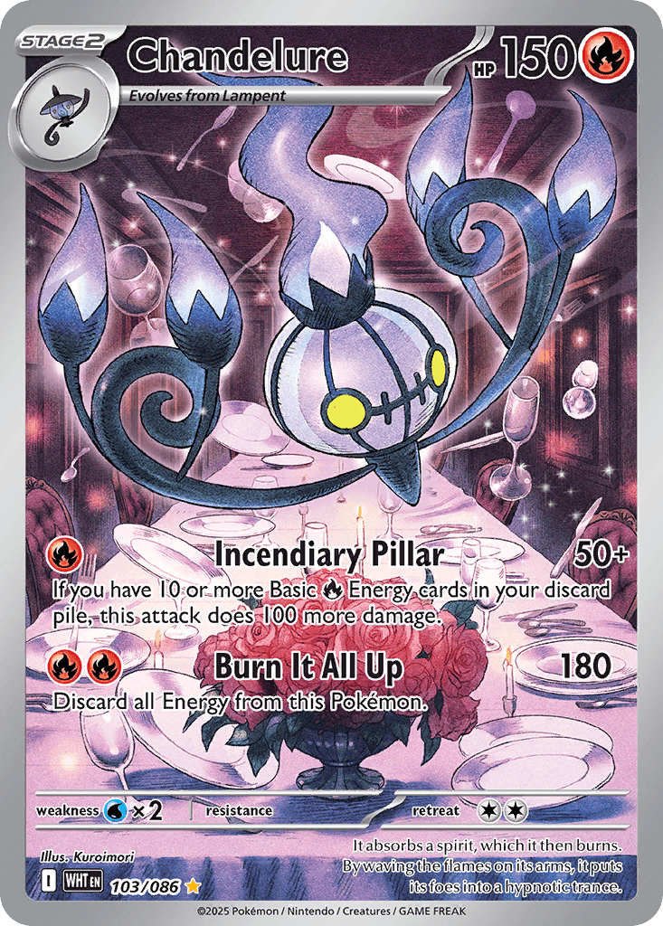 Chandelure Pokémon card
