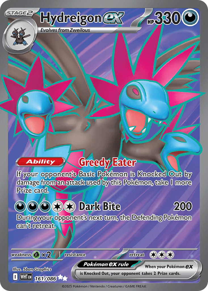 Hydreigon ex Pokémon card