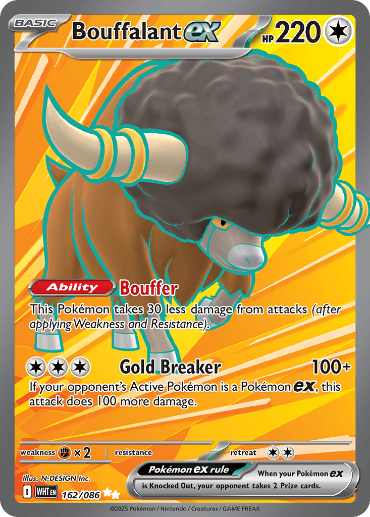 Bouffalant ex Pokémon card