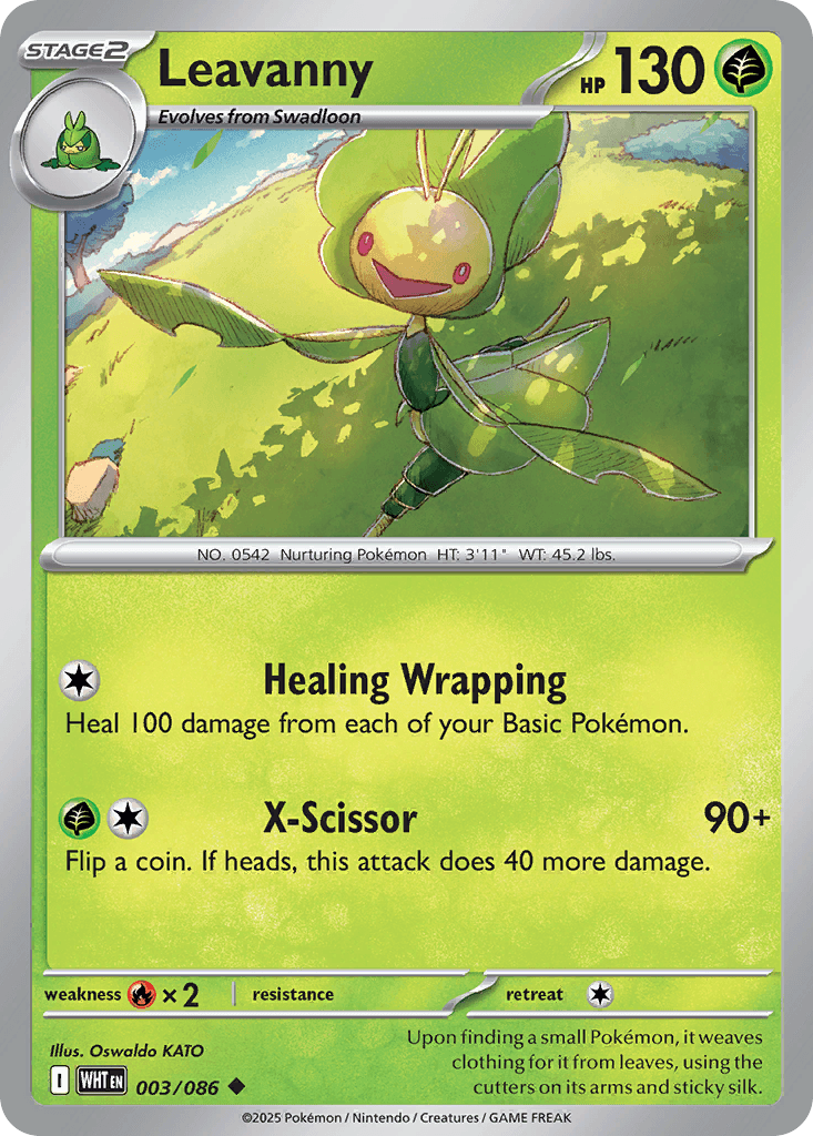 Leavanny Pokémon card