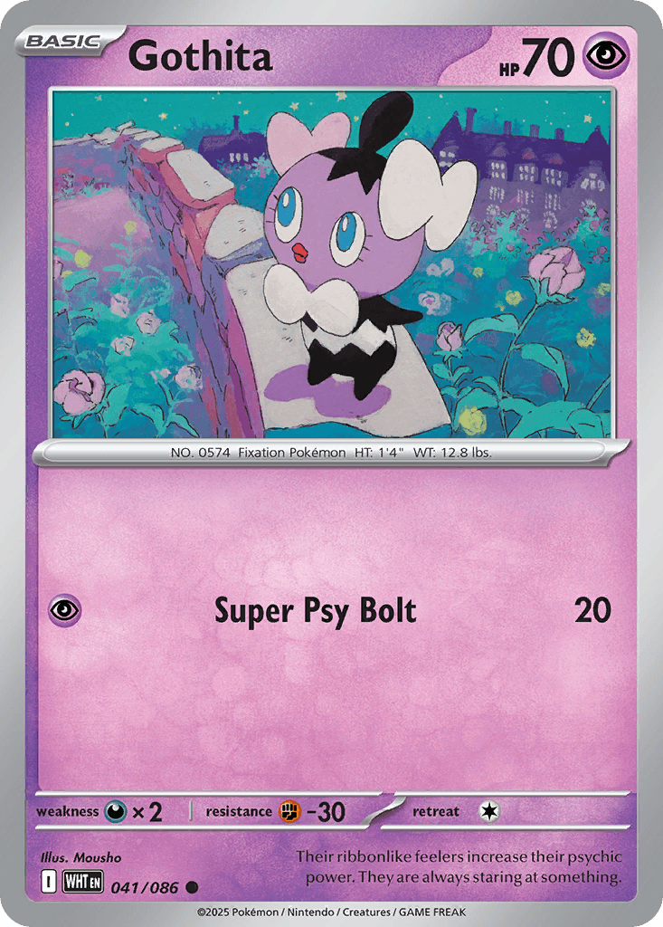 Gothita Pokémon card