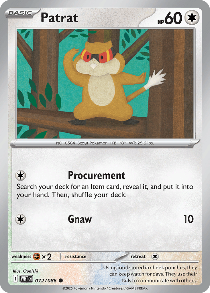Patrat Pokémon card