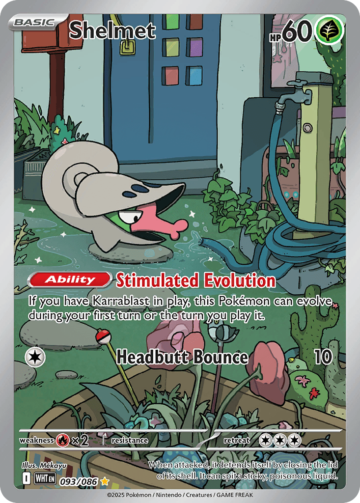 Shelmet Pokémon card