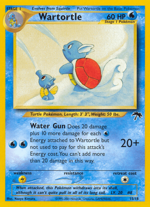 Wartortle Pokémon card