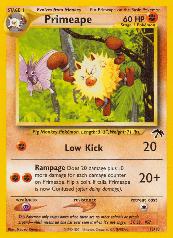 Primeape Pokémon card