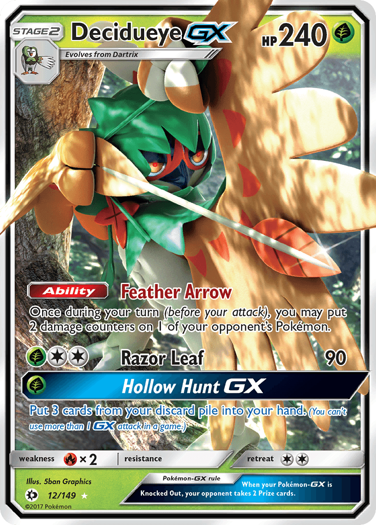 Decidueye-GX Pokémon card