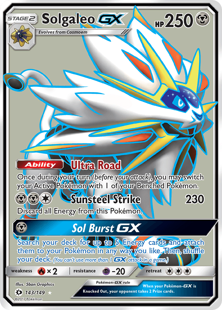 Solgaleo-GX Pokémon card