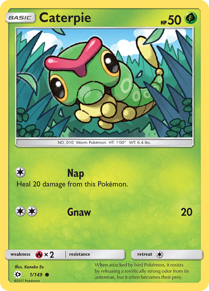 Caterpie Pokémon card