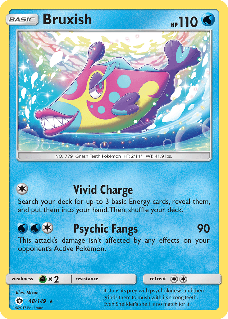 Bruxish Pokémon card