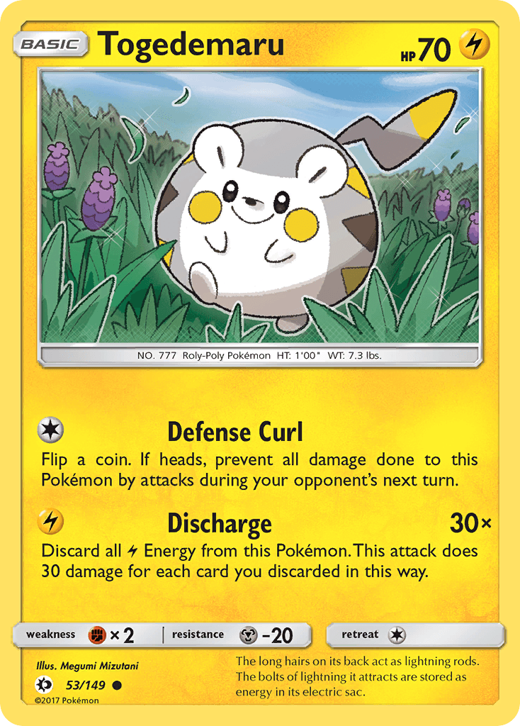 Togedemaru Pokémon card