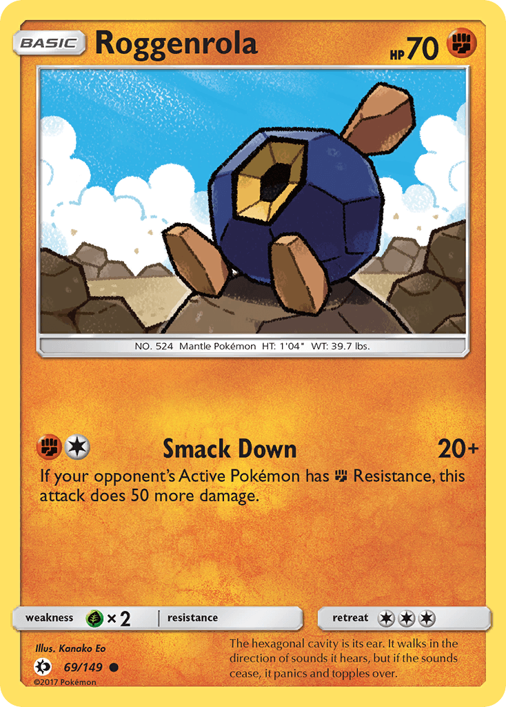 Roggenrola Pokémon card