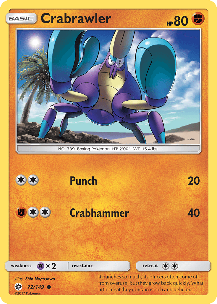 Crabrawler Pokémon card