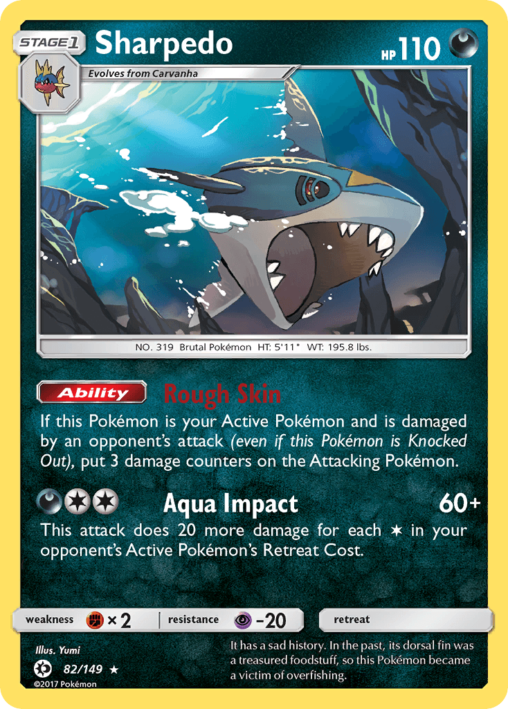 Sharpedo Pokémon card