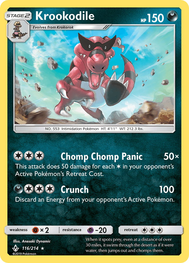 Krookodile Pokémon card