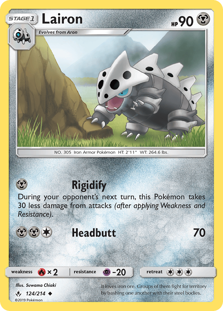 Lairon Pokémon card
