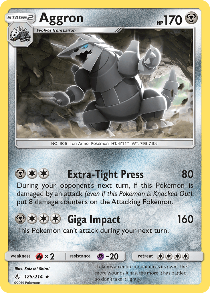 Aggron Pokémon card