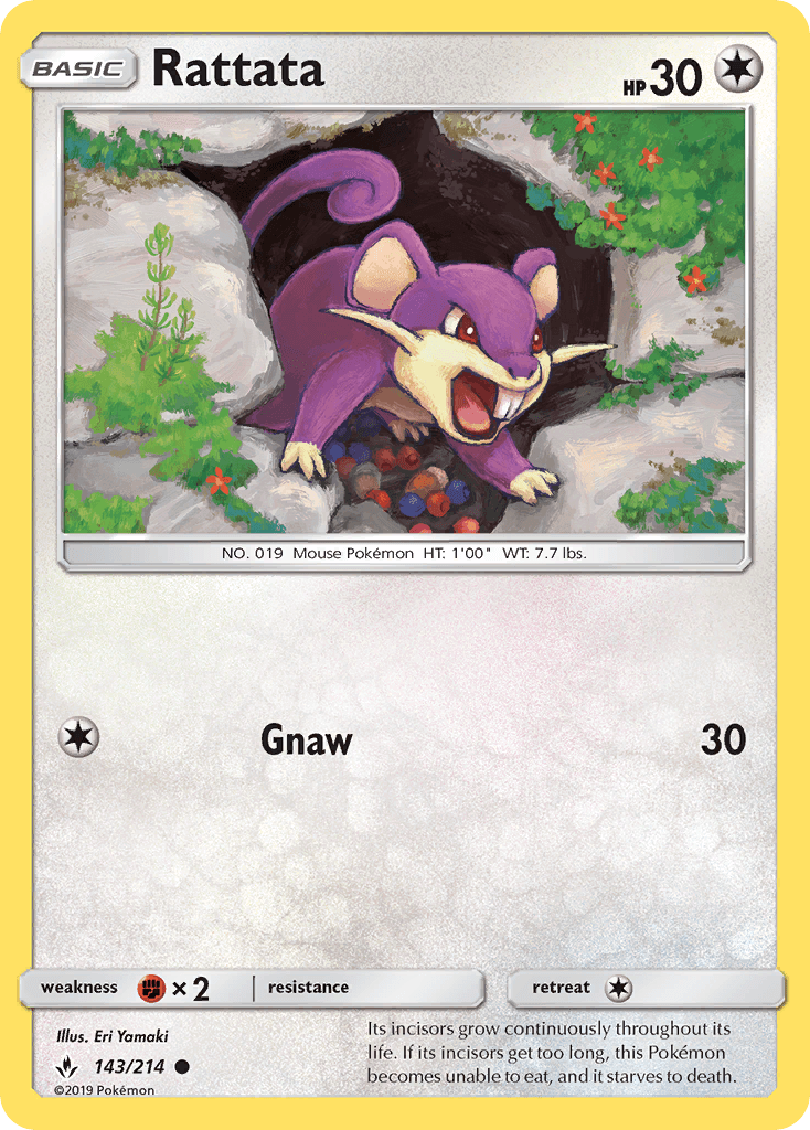 Rattata Pokémon card