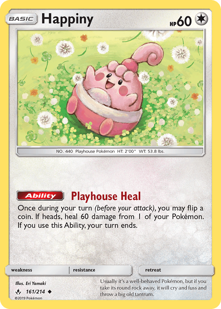 Happiny Pokémon card