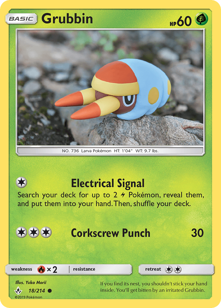 Grubbin Pokémon card