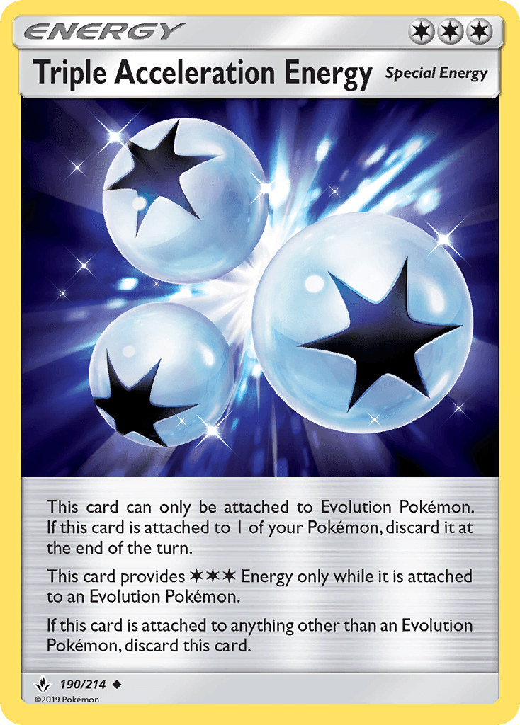 Triple Acceleration Energy Pokémon card