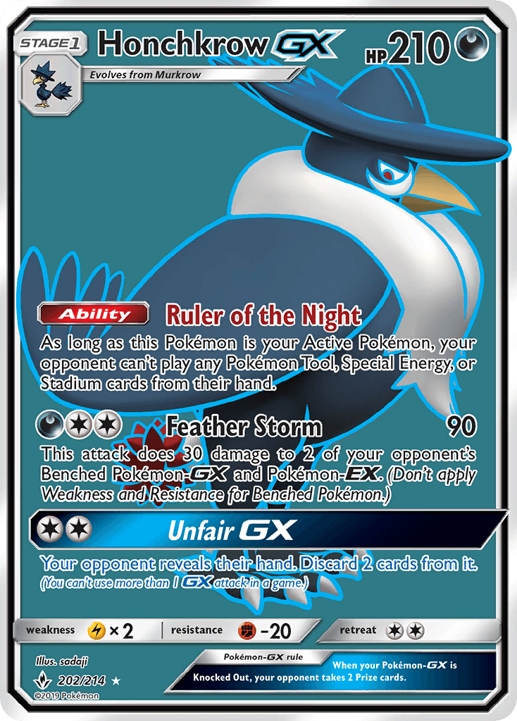 Honchkrow-GX Pokémon card