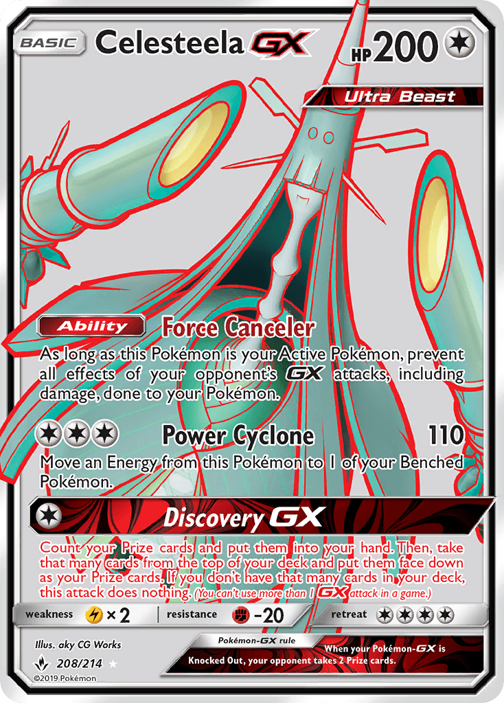 Celesteela-GX Pokémon card