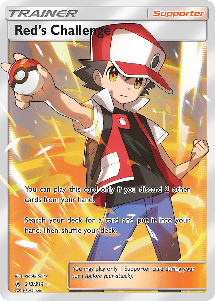 Red's Challenge Pokémon card