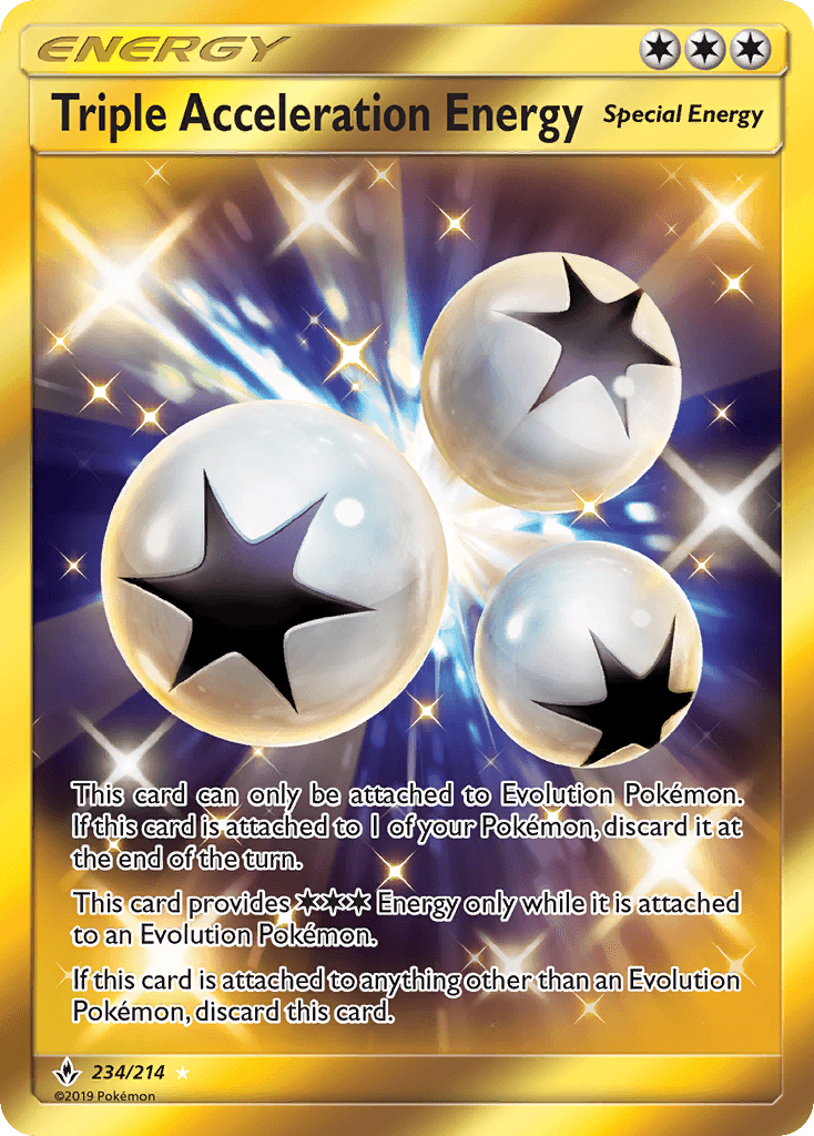 Triple Acceleration Energy Pokémon card