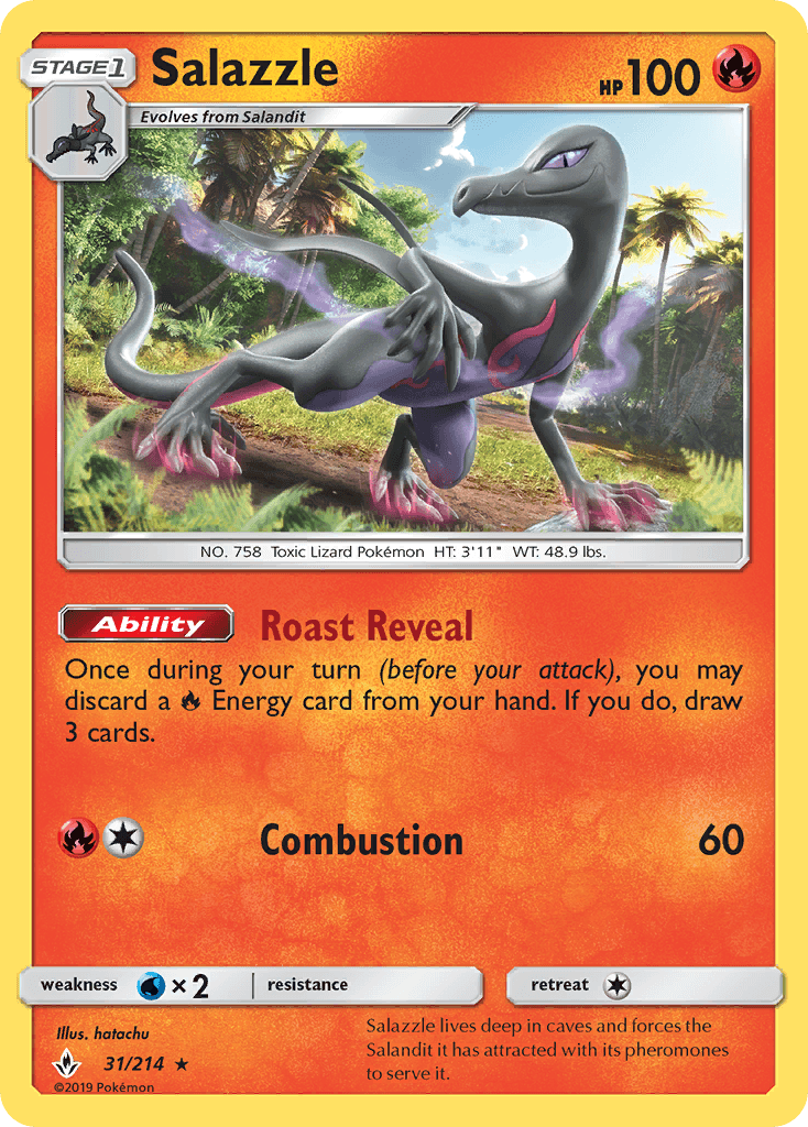 Salazzle Pokémon card
