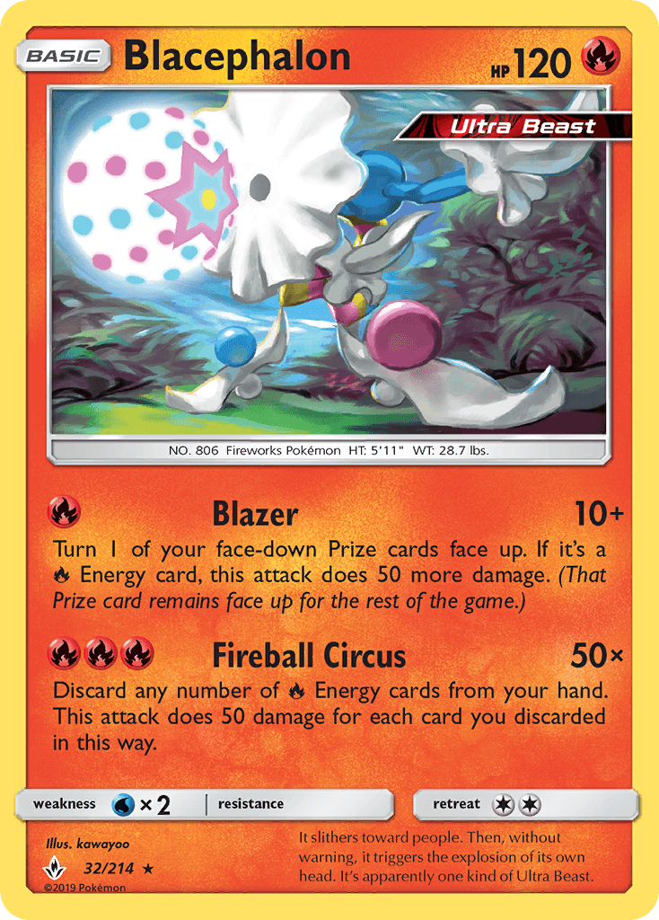 Blacephalon Pokémon card