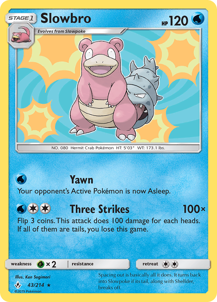 Slowbro Pokémon card