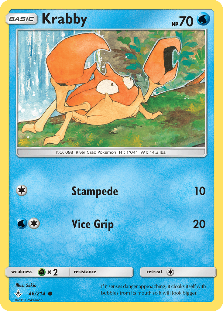 Krabby Pokémon card