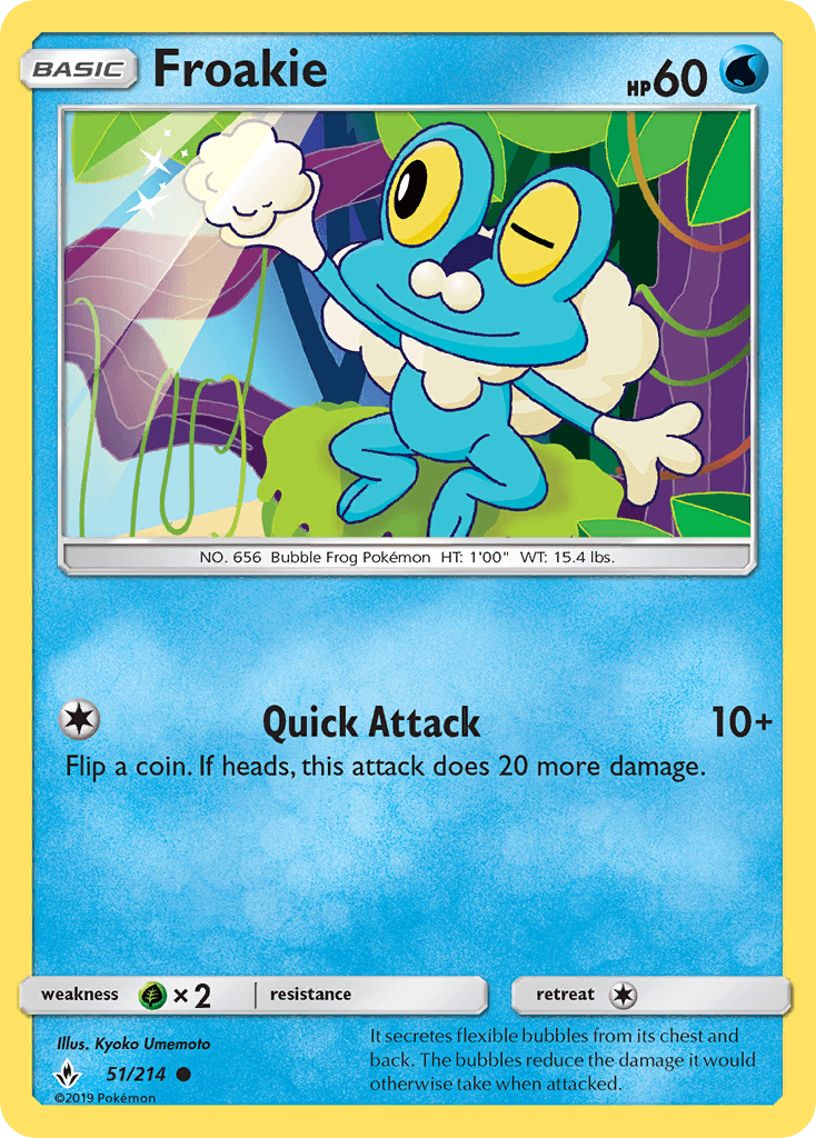 Froakie Pokémon card