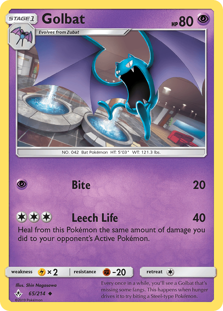 Golbat Pokémon card
