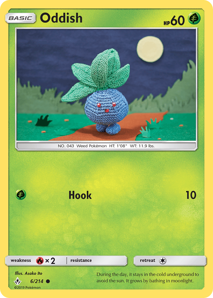 Oddish Pokémon card