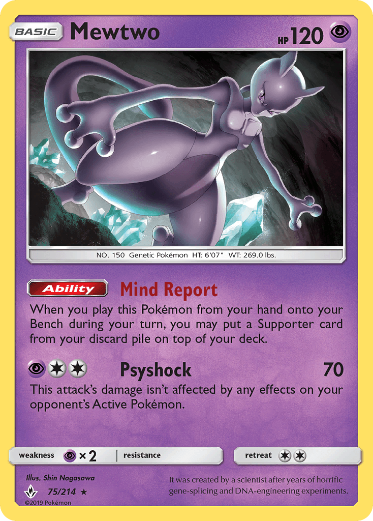 Mewtwo from Unbroken Bonds