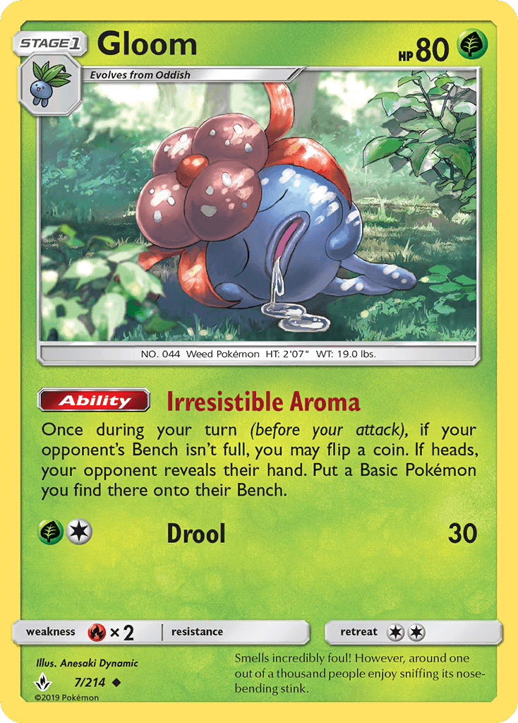Gloom Pokémon card