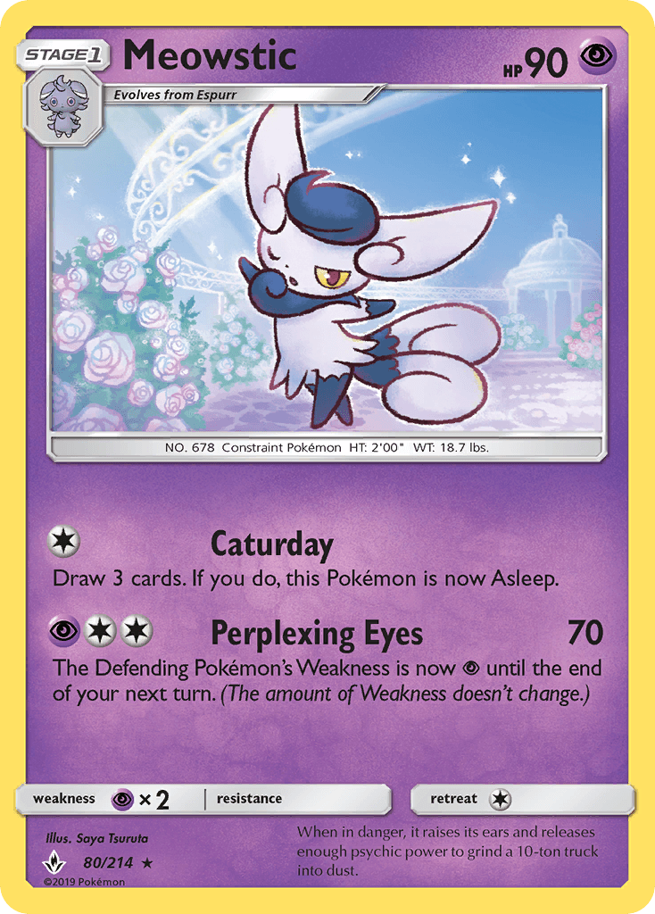 Meowstic Pokémon card