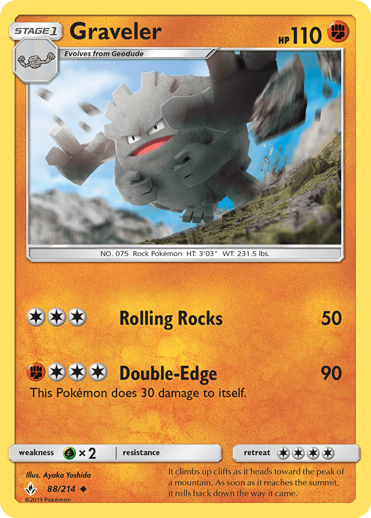 Graveler Pokémon card