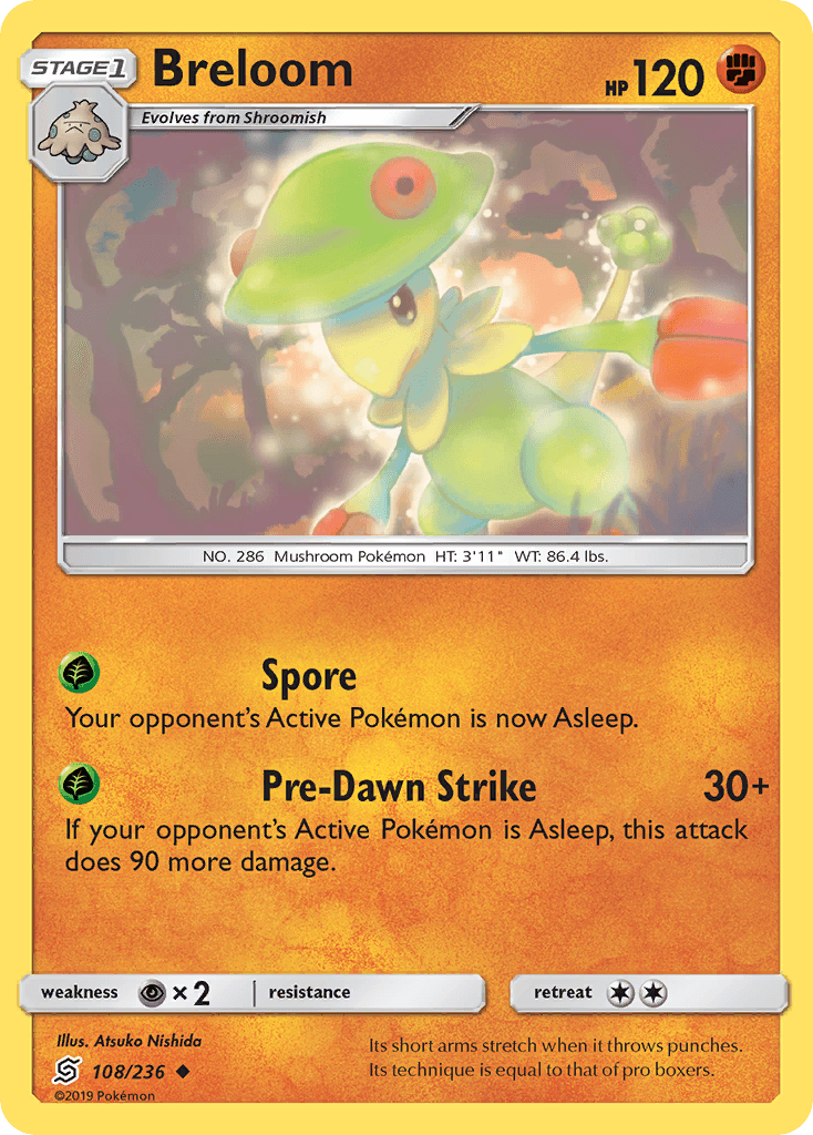 Breloom Pokémon card