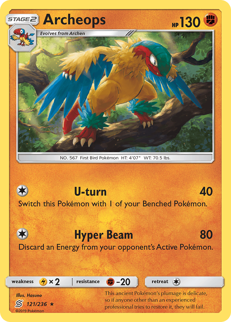 Archeops Pokémon card