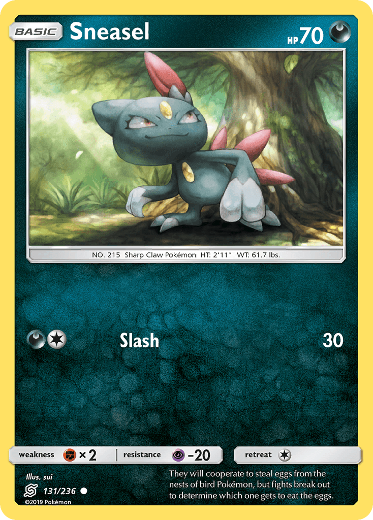 Sneasel Pokémon card