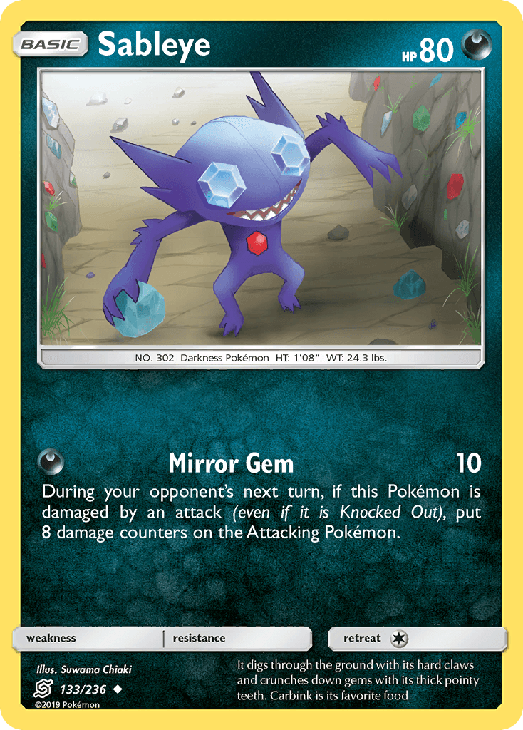 Sableye Pokémon card