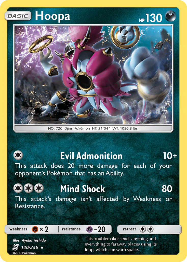 Hoopa Pokémon card
