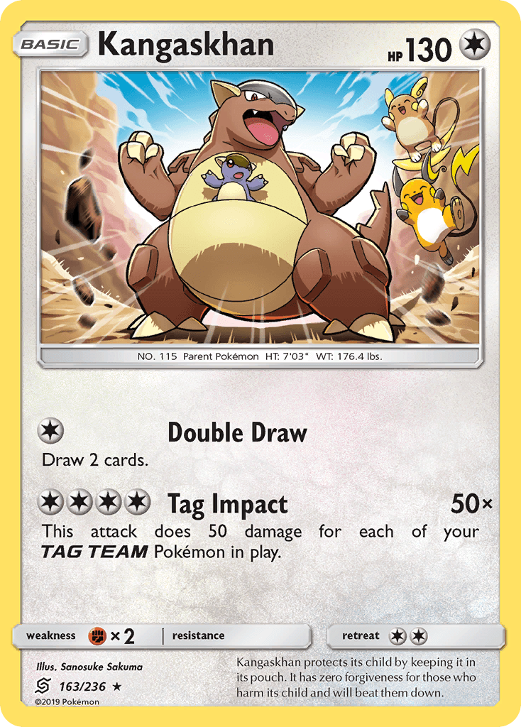 Kangaskhan Pokémon card
